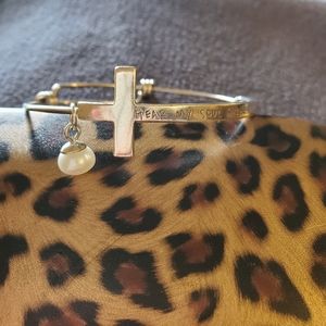 Sterling Silver Bangle w/Pearl
